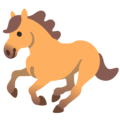the Google horse emoji